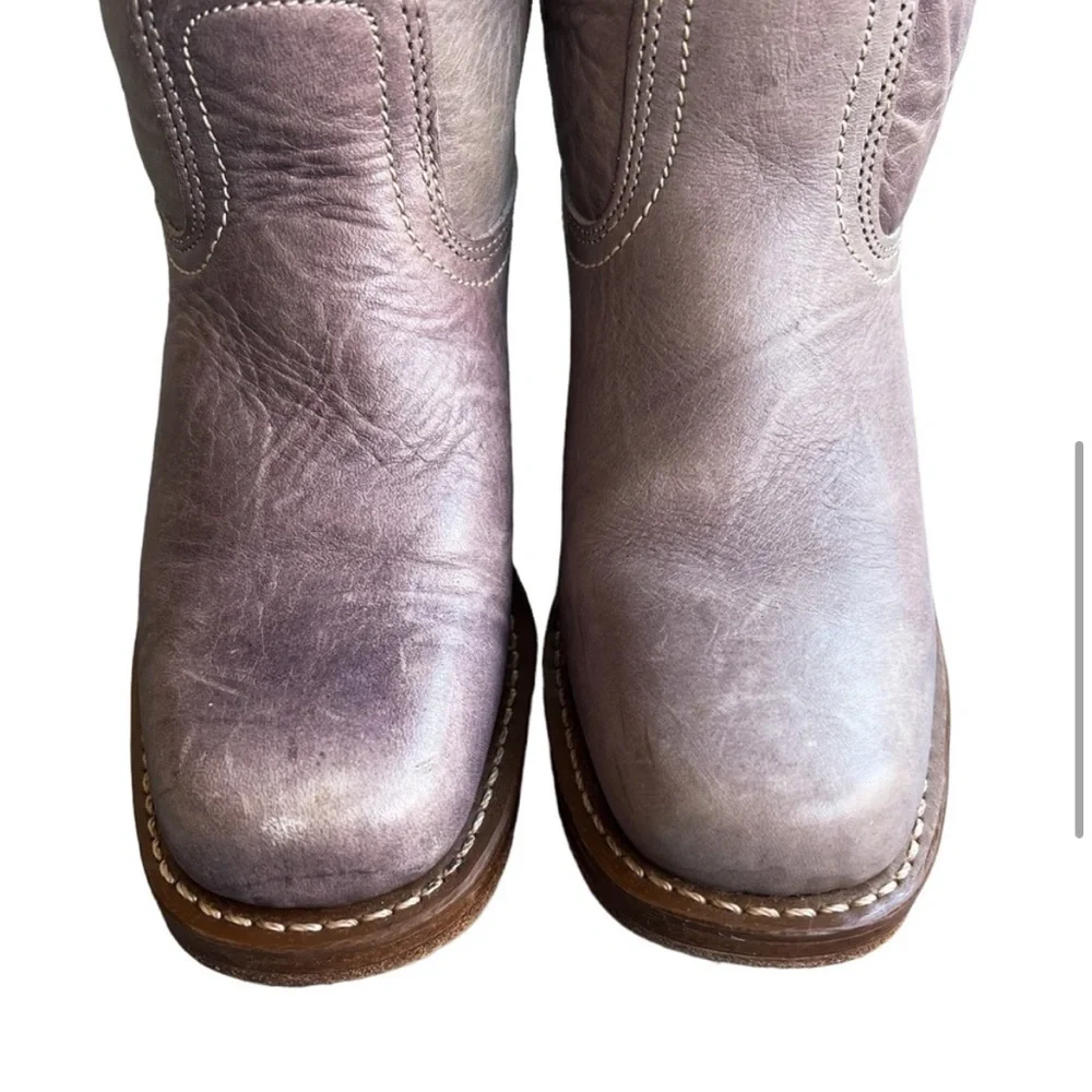 Frye Vintage Knee High Lilac Purple Campus Boots Size 7 - Picture 6 of 12